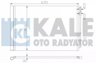 KALE OTO RADYATOR 342415 -  Конденсатор, кондиционер